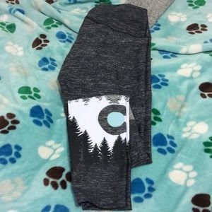 Grey speckled leggings